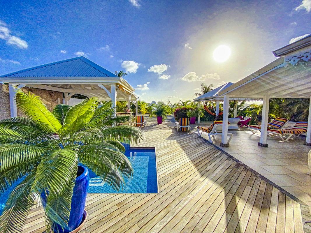 Location Villa 3 chambres Baie Nettlé St Martin-piscine-1